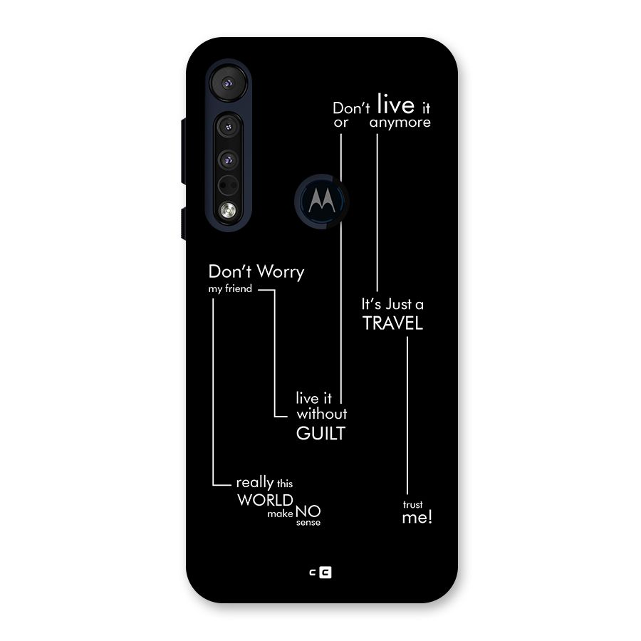 Quotes Of Life Back Case for Motorola One Macro