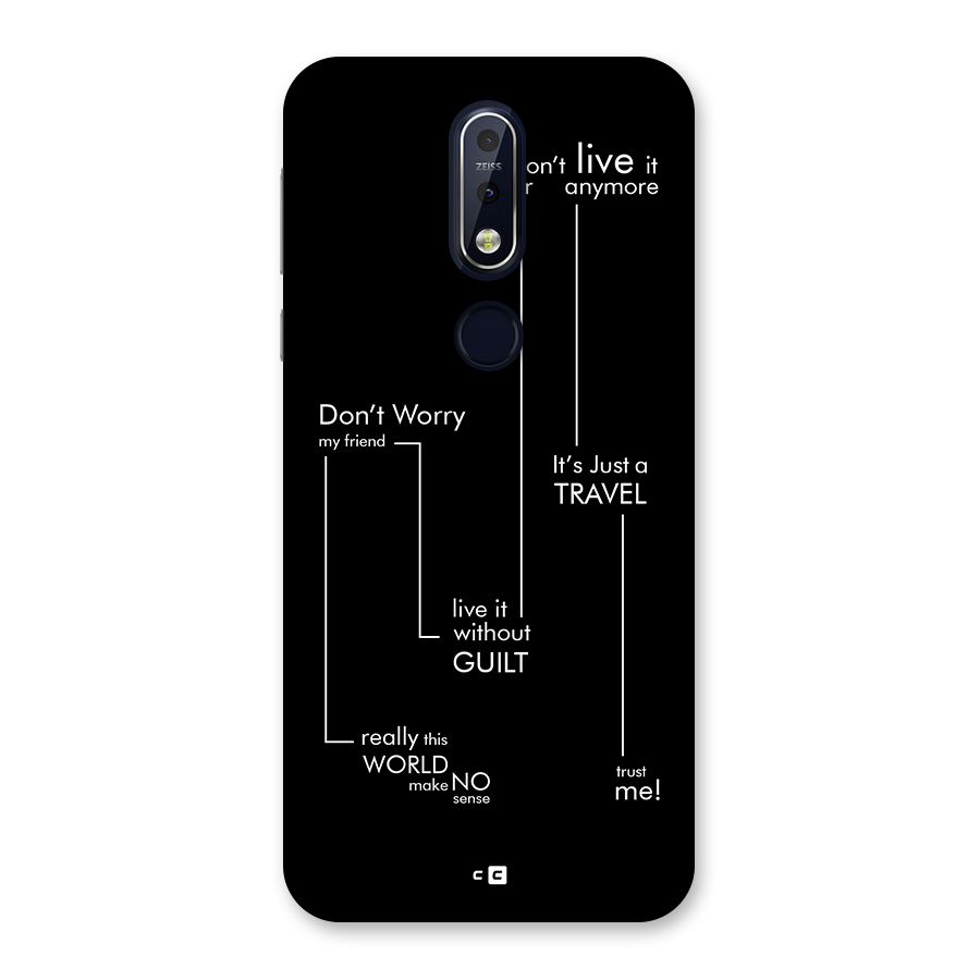 Quotes Of Life Back Case for Nokia 7.1