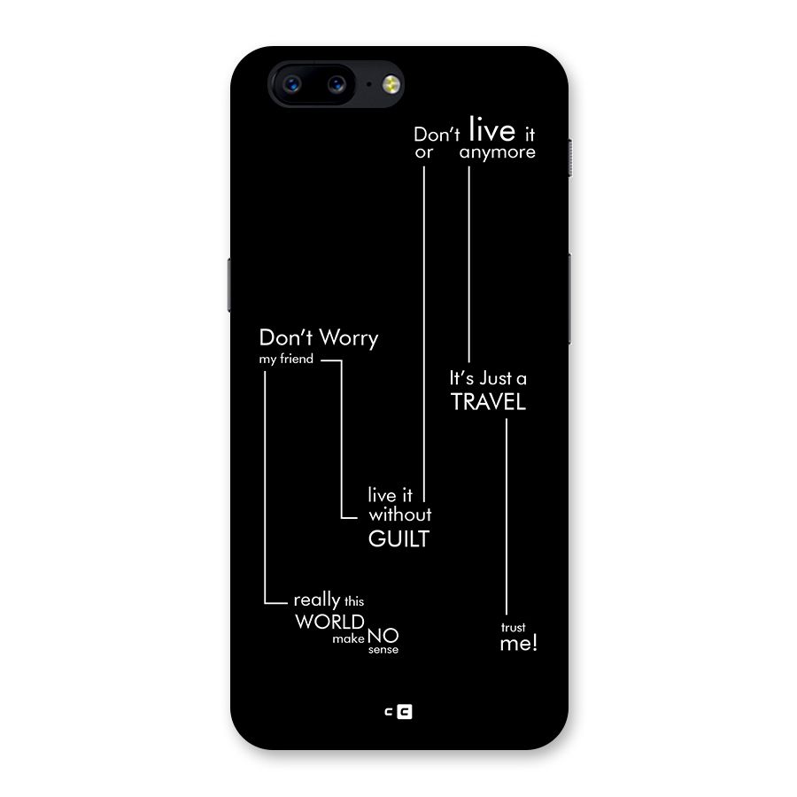 Quotes Of Life Back Case for OnePlus 5