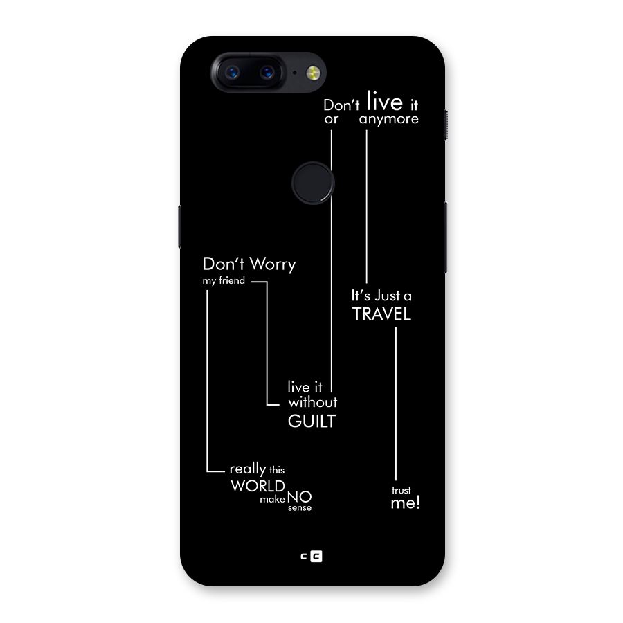 Quotes Of Life Back Case for OnePlus 5T