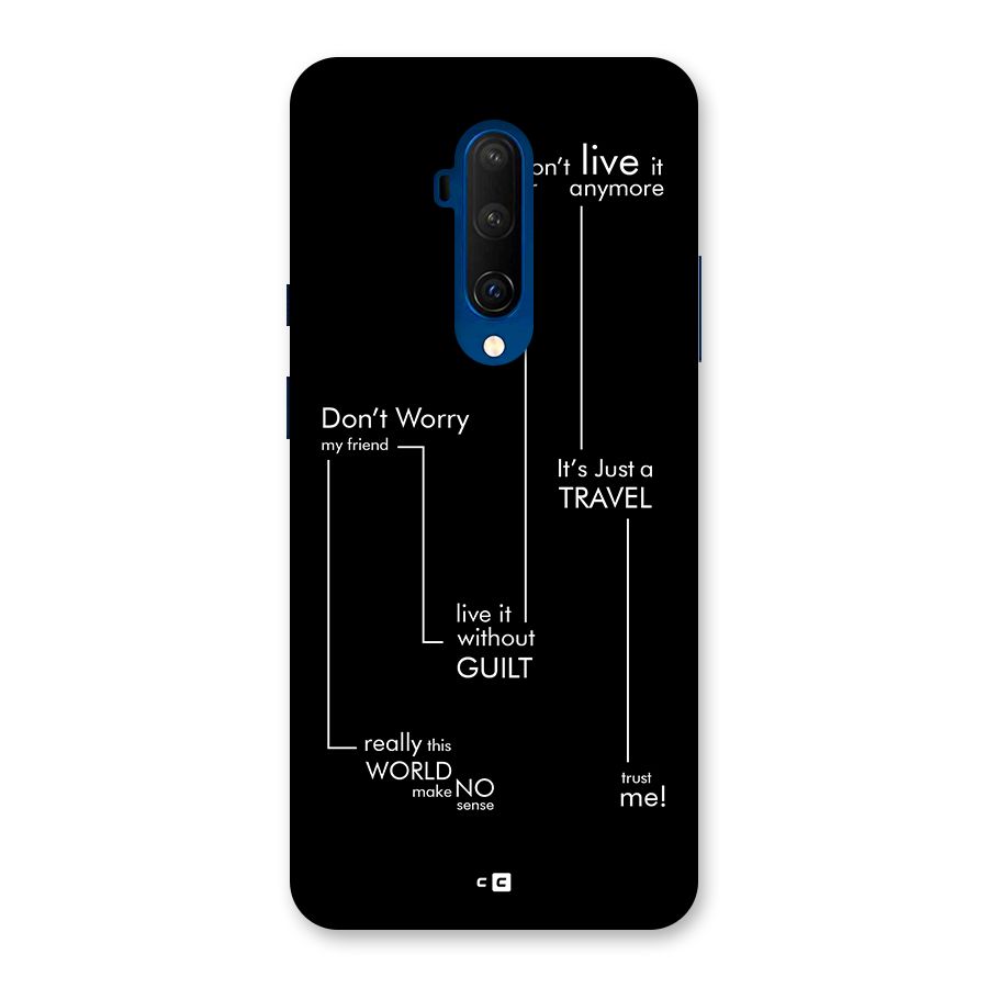 Quotes Of Life Back Case for OnePlus 7T Pro
