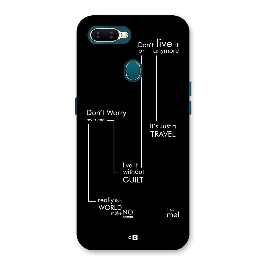 Quotes Of Life Back Case for Oppo A12