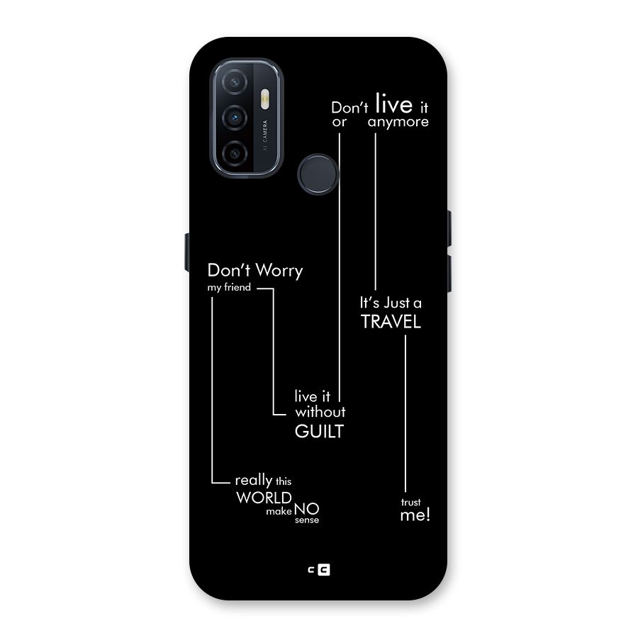 Quotes Of Life Back Case for Oppo A32