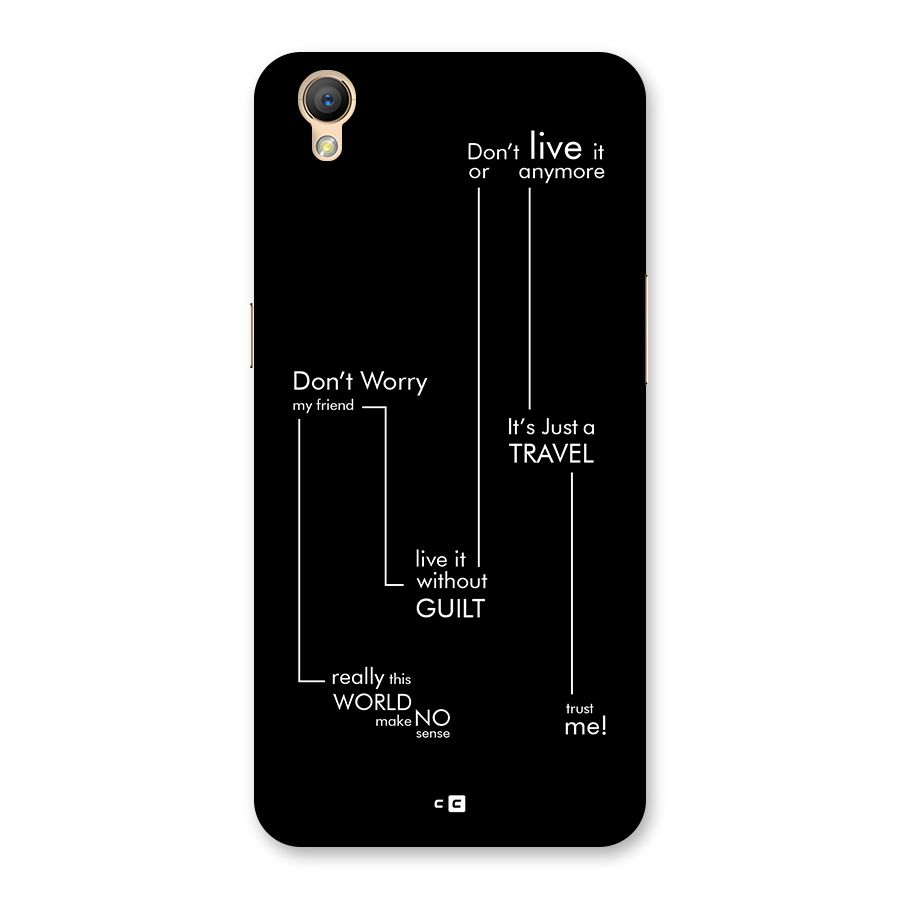 Quotes Of Life Back Case for Oppo A37