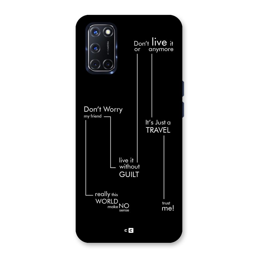 Quotes Of Life Back Case for Oppo A52