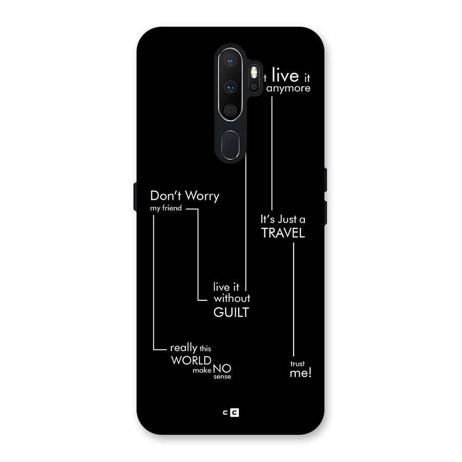 Quotes Of Life Back Case for Oppo A5 (2020)