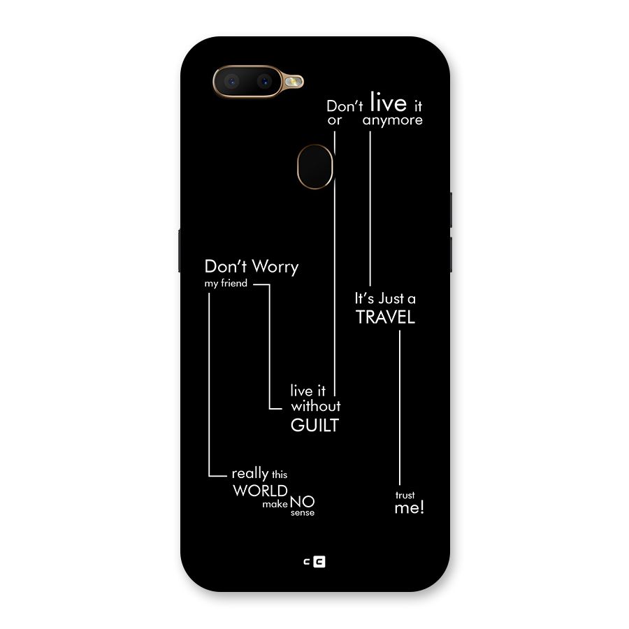 Quotes Of Life Back Case for Oppo A5s