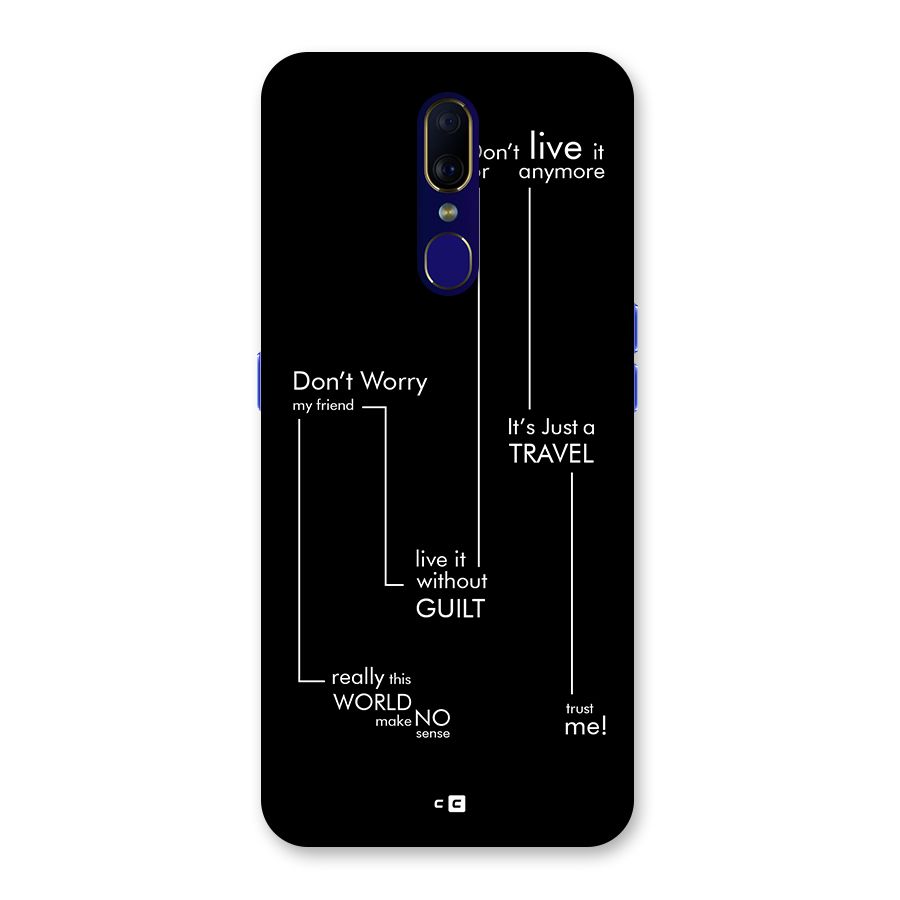 Quotes Of Life Back Case for Oppo A9