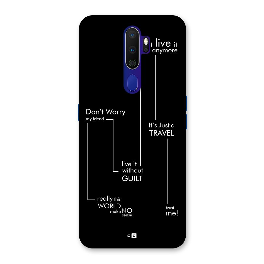 Quotes Of Life Back Case for Oppo A9 (2020)