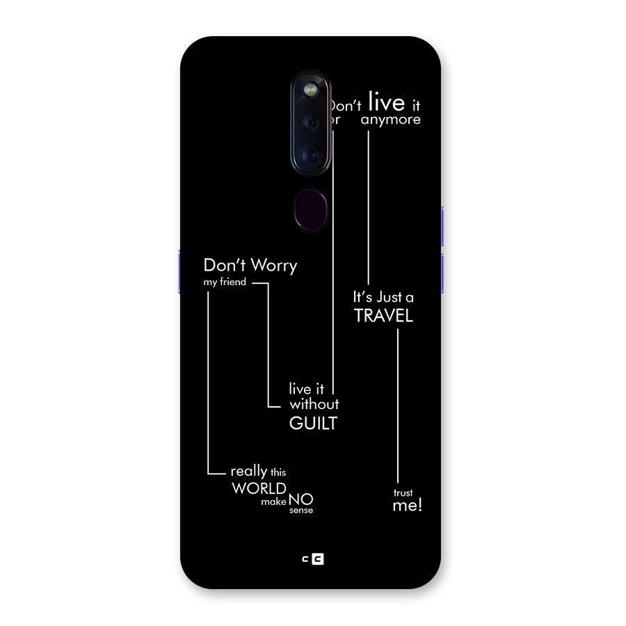 Quotes Of Life Back Case for Oppo F11 Pro
