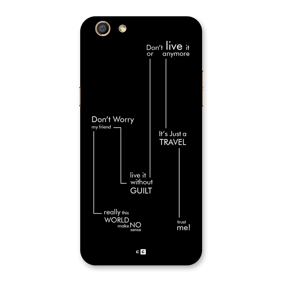 Quotes Of Life Back Case for Oppo F3
