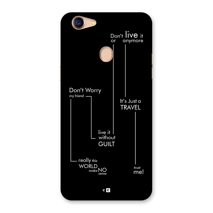 Quotes Of Life Back Case for Oppo F5 Youth