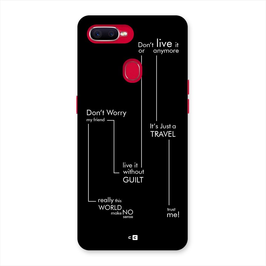 Quotes Of Life Back Case for Oppo F9 Pro