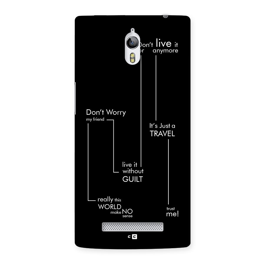 Quotes Of Life Back Case for Oppo Find 7