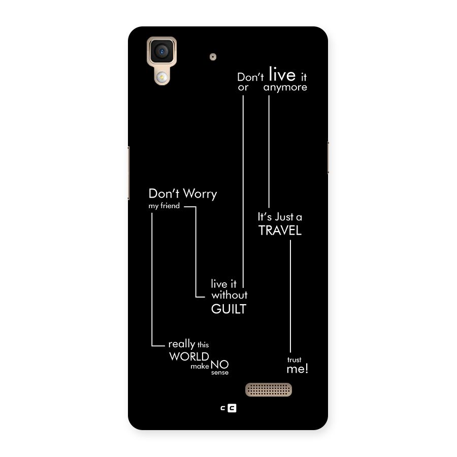 Quotes Of Life Back Case for Oppo R7