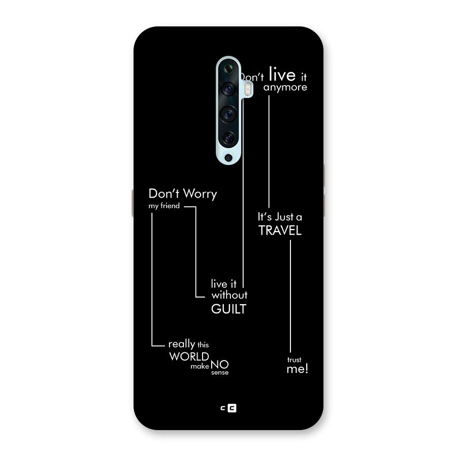 Quotes Of Life Back Case for Oppo Reno2 Z