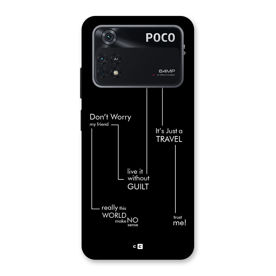 Quotes Of Life Back Case for Poco M4 Pro 4G