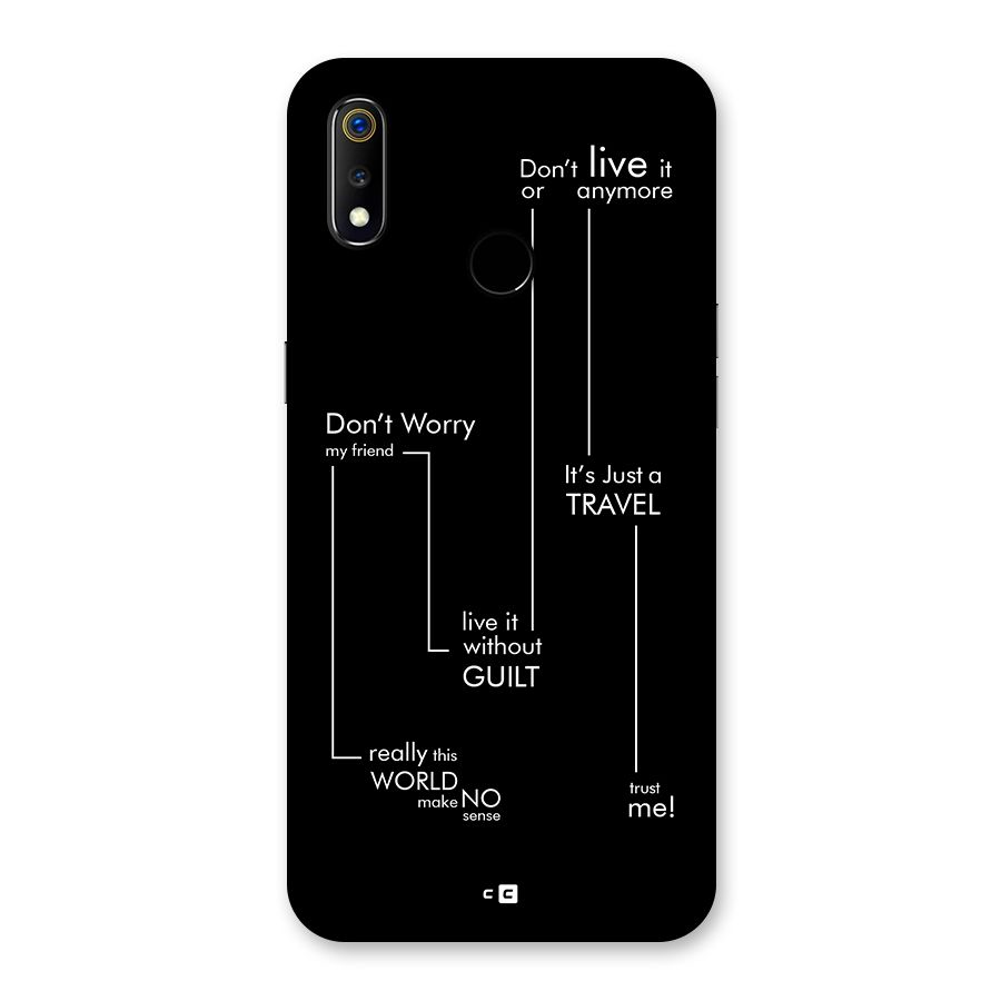 Quotes Of Life Back Case for Realme 3