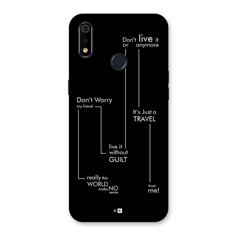 Quotes Of Life Back Case for Realme 3i