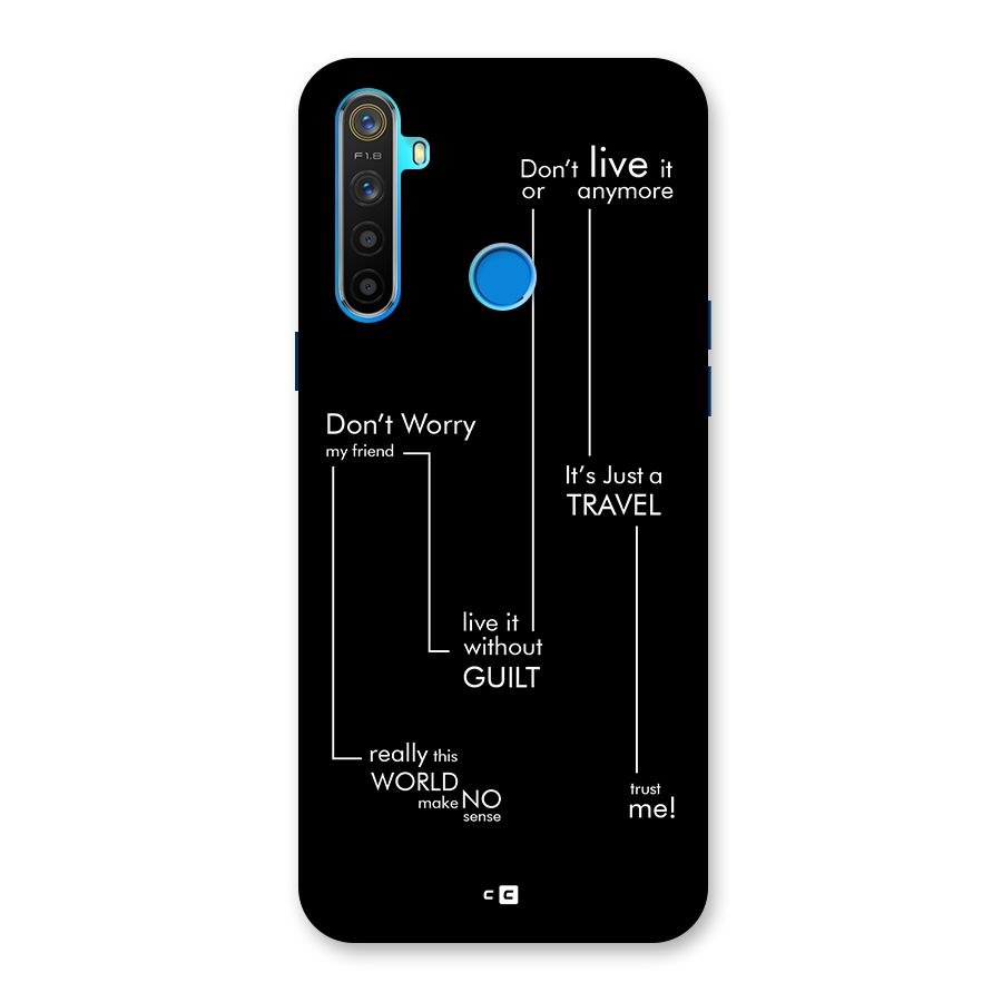 Quotes Of Life Back Case for Realme 5