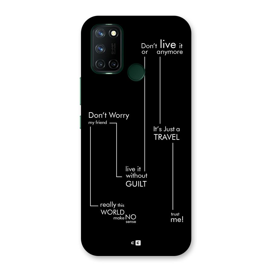 Quotes Of Life Back Case for Realme 7i