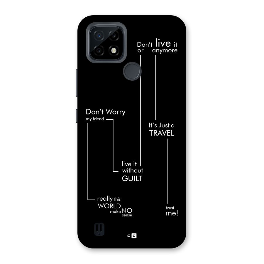 Quotes Of Life Back Case for Realme C21