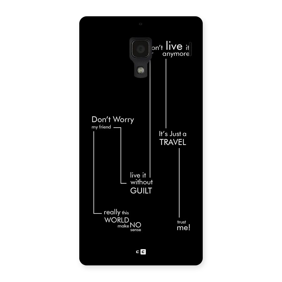 Quotes Of Life Back Case for Redmi 1s
