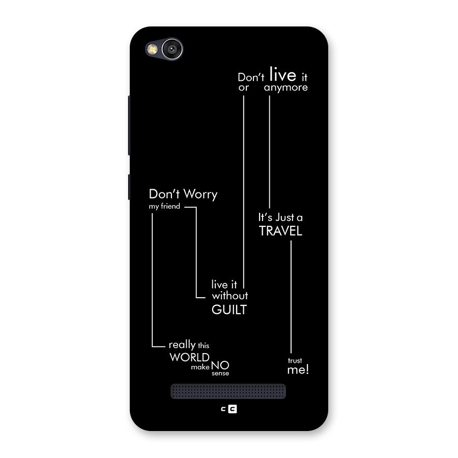 Quotes Of Life Back Case for Redmi 4A