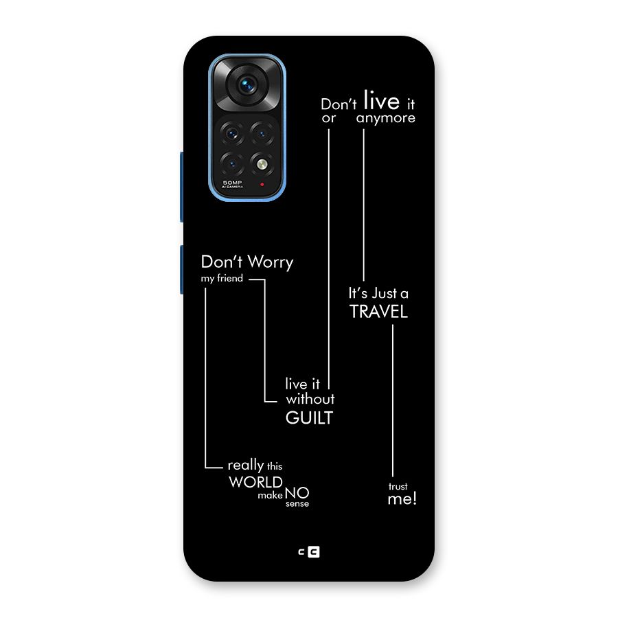 Quotes Of Life Back Case for Redmi Note 11S
