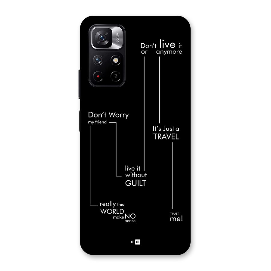 Quotes Of Life Back Case for Redmi Note 11T 5G