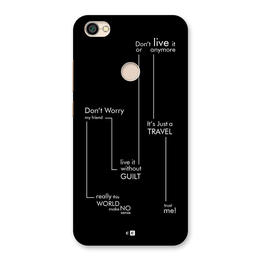 Quotes Of Life Back Case for Redmi Y1 2017