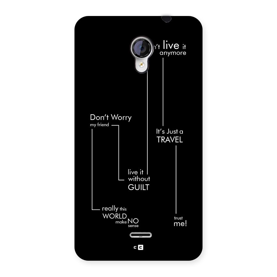 Quotes Of Life Back Case for Unite 2 A106