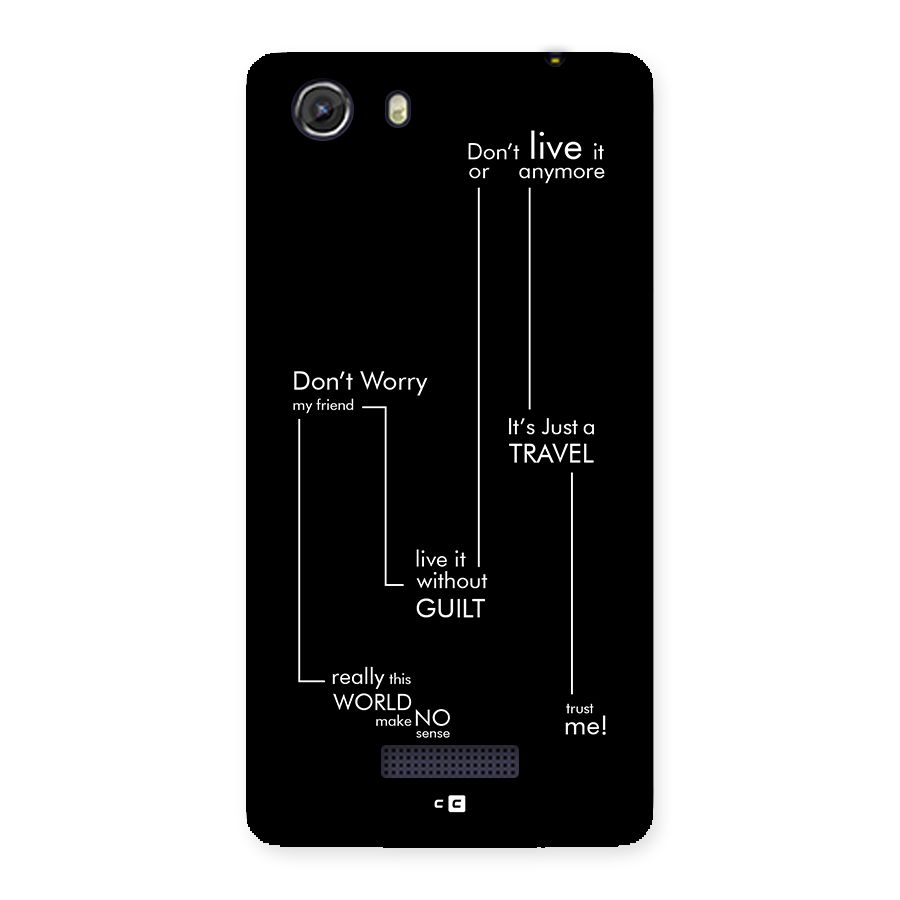 Quotes Of Life Back Case for Unite 3