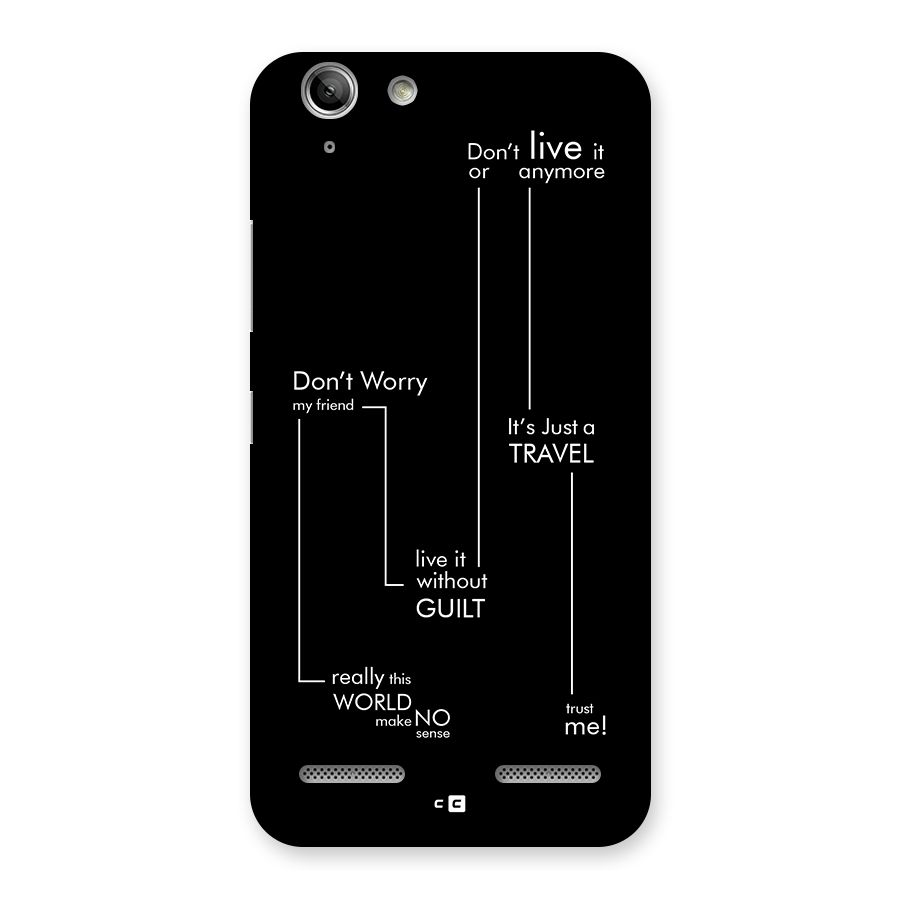 Quotes Of Life Back Case for Vibe K5