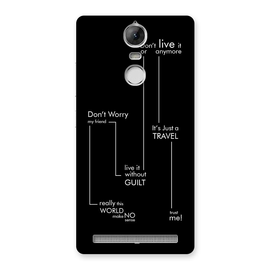 Quotes Of Life Back Case for Vibe K5 Note