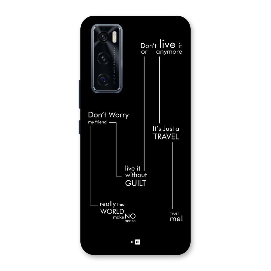Quotes Of Life Back Case for Vivo V20 SE