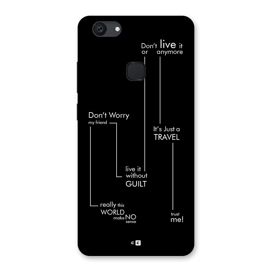 Quotes Of Life Back Case for Vivo V7 Plus