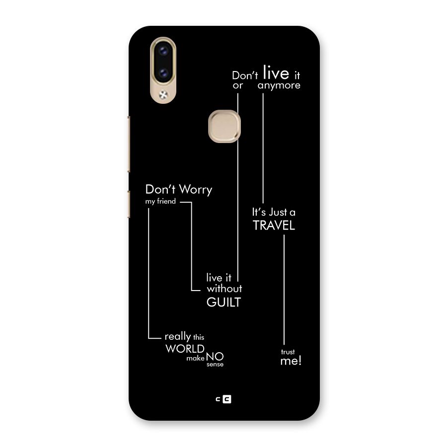 Quotes Of Life Back Case for Vivo V9 Youth