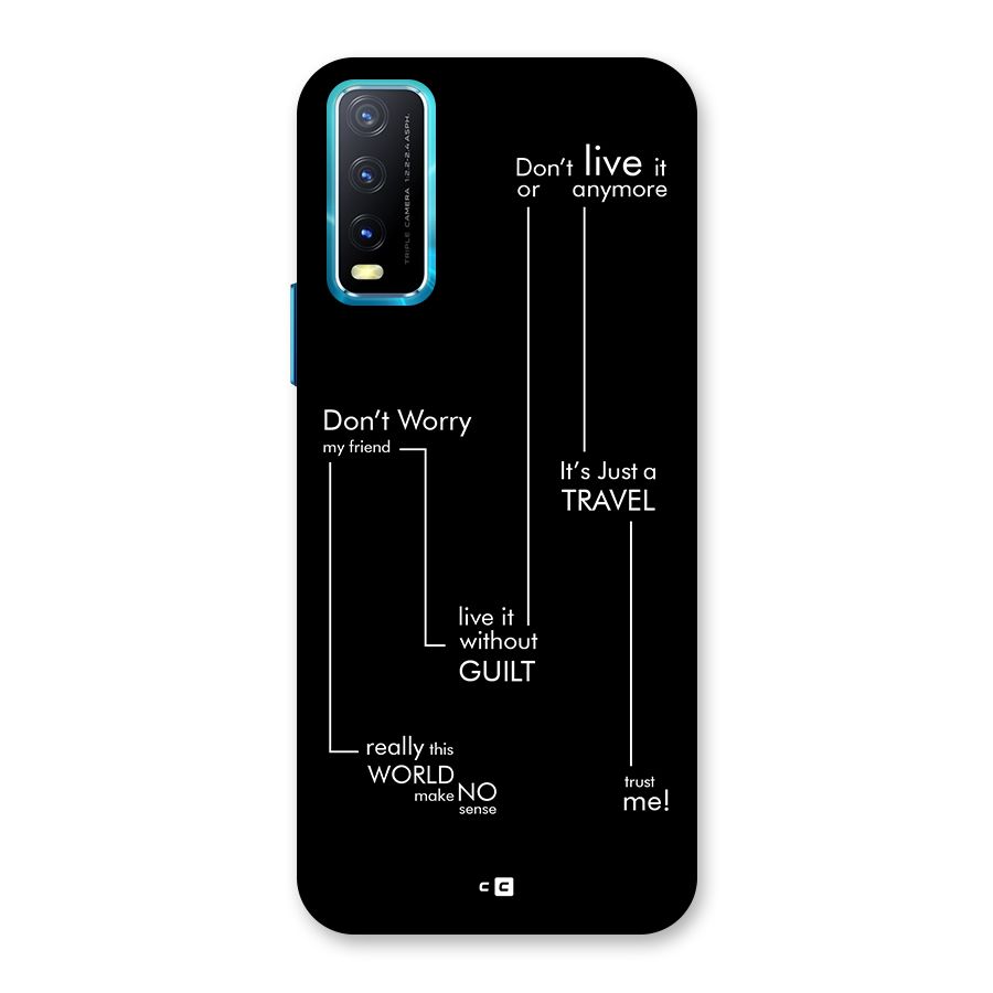 Quotes Of Life Back Case for Vivo Y20