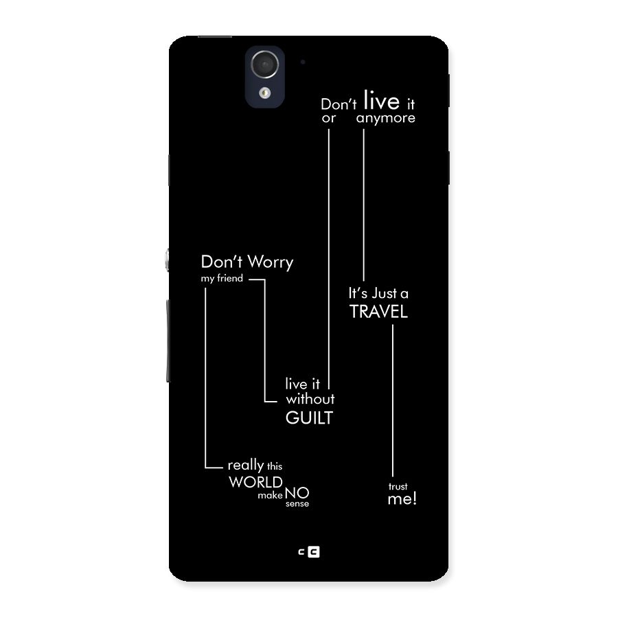Quotes Of Life Back Case for Xperia Z