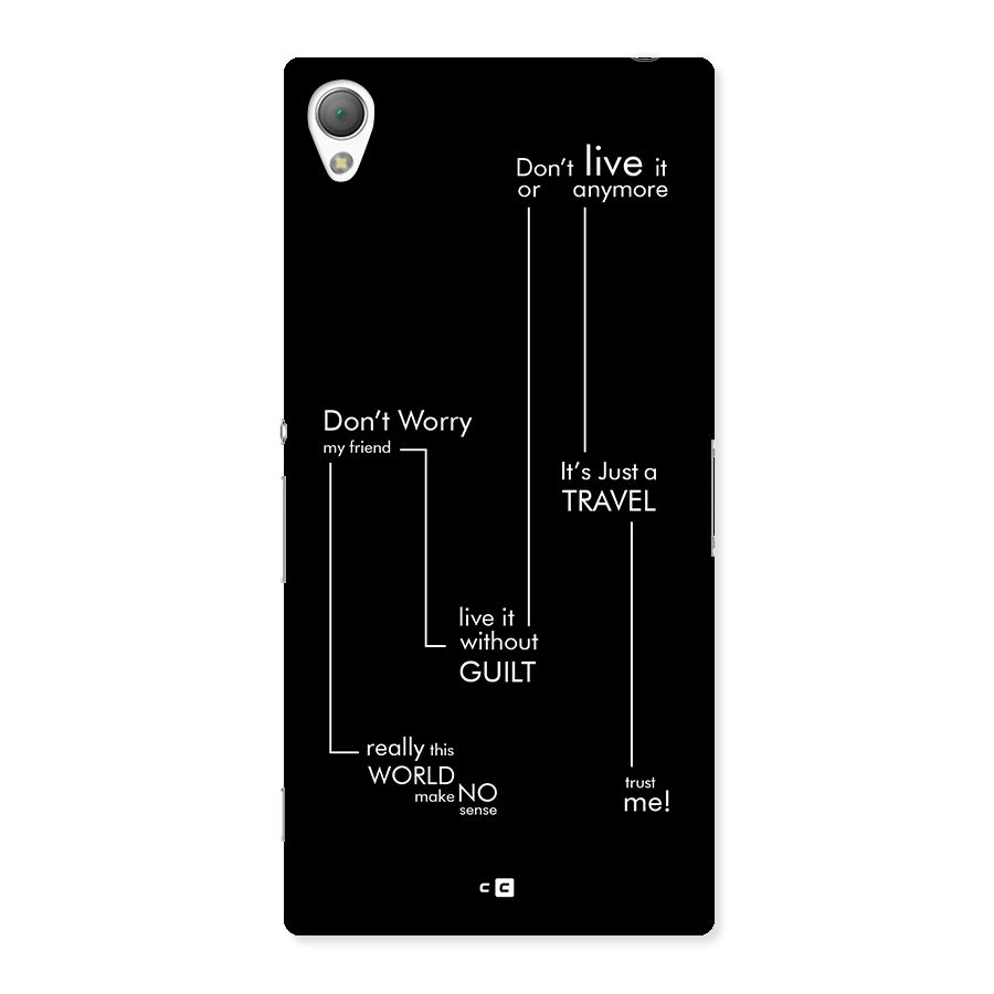 Quotes Of Life Back Case for Xperia Z3