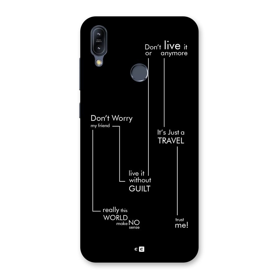 Quotes Of Life Back Case for Zenfone Max M2