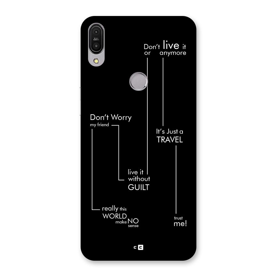 Quotes Of Life Back Case for Zenfone Max Pro M1