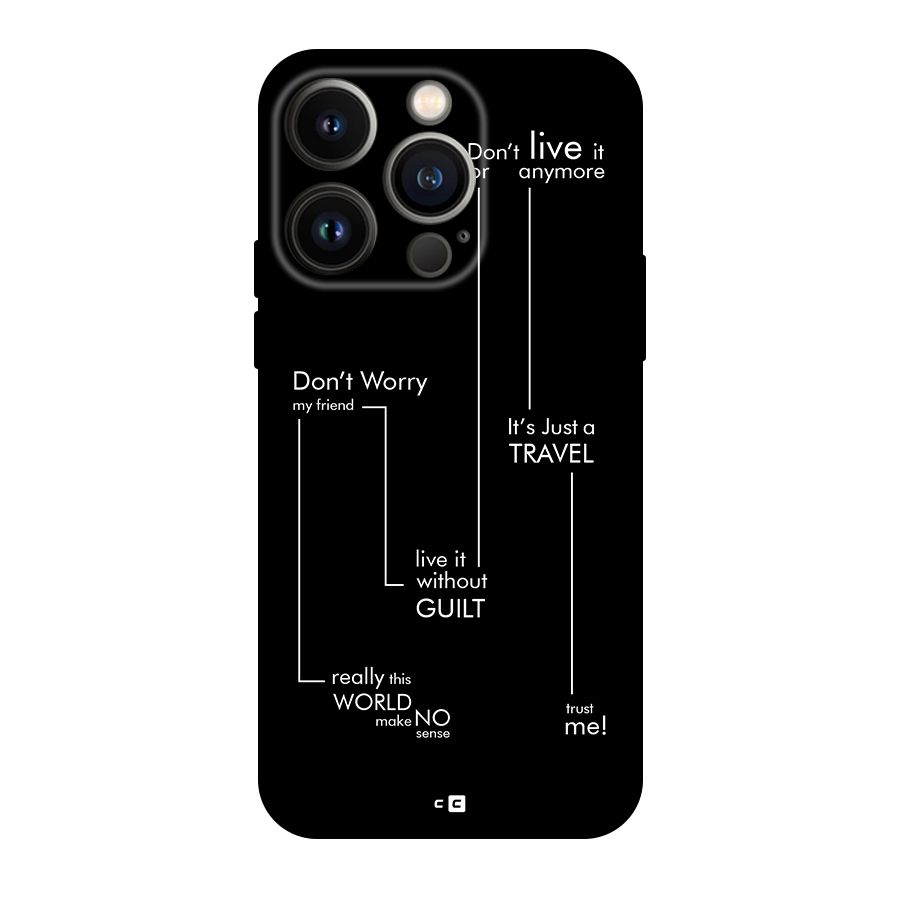 Quotes Of Life Back Case for iPhone 14 Pro