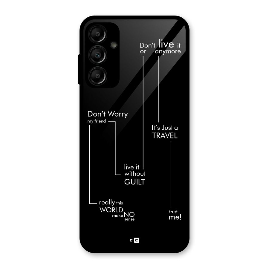 Quotes Of Life Glass Back Case for Galaxy A14 5G