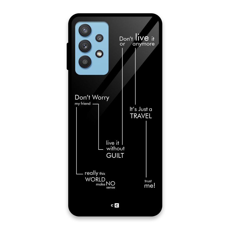 Quotes Of Life Glass Back Case for Galaxy M32 5G