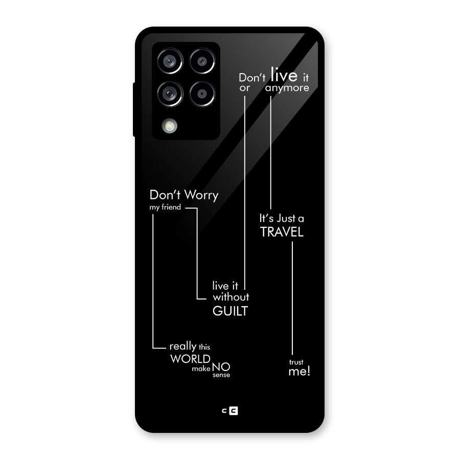 Quotes Of Life Glass Back Case for Galaxy M53 5G