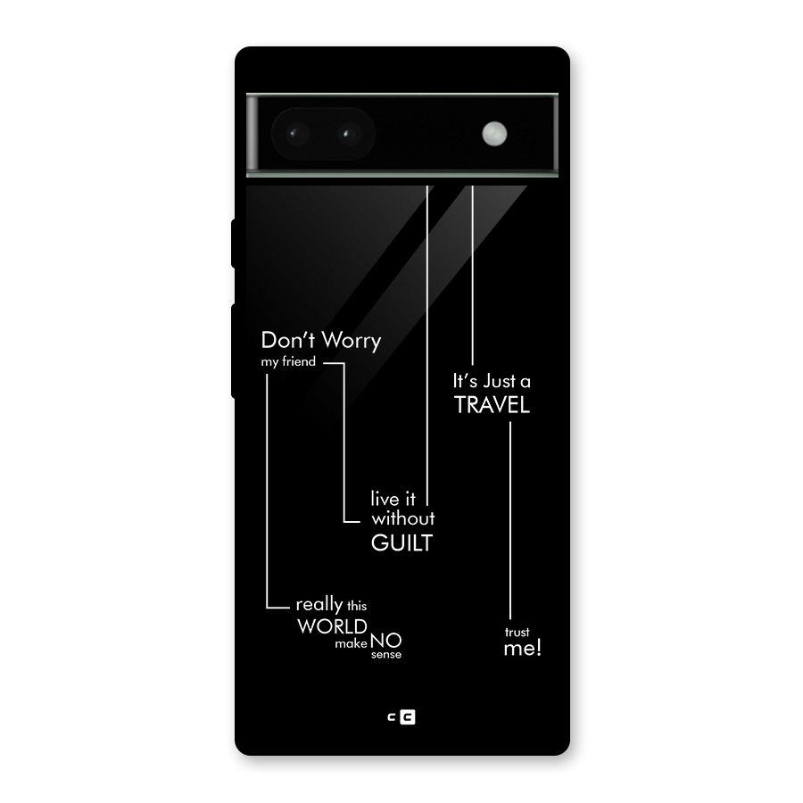 Quotes Of Life Glass Back Case for Google Pixel 6a