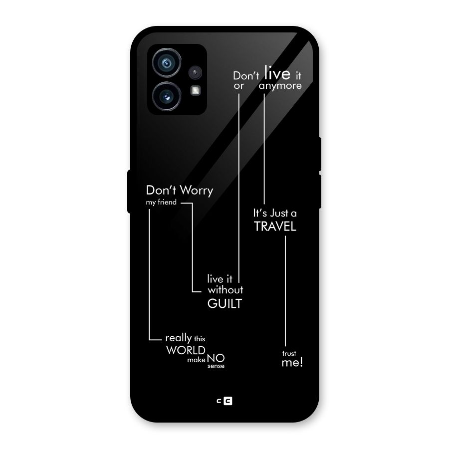 Quotes Of Life Glass Back Case for Nothing Phone 1