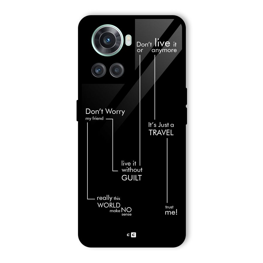 Quotes Of Life Glass Back Case for OnePlus 10R